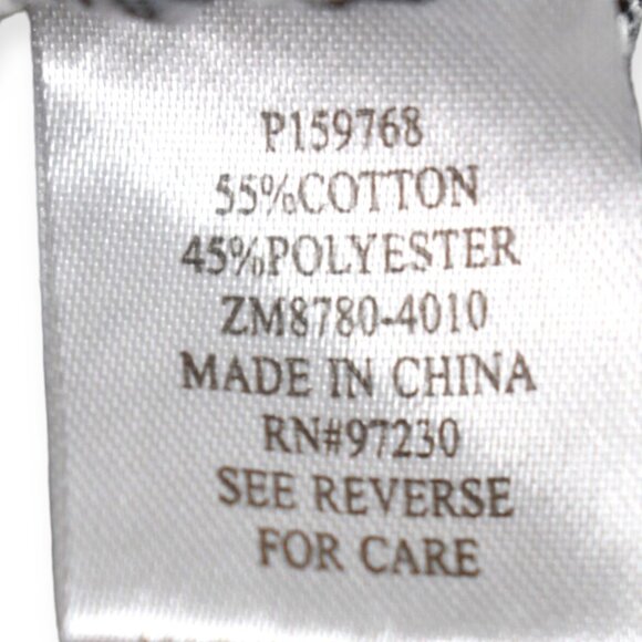 Almost Famous Top L Womens Grey Back Zipper 3/4 Sleeve Cotton Blend Knit Loose - Picture 4 of 9